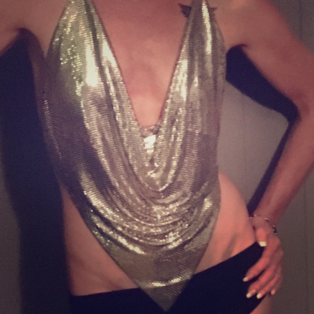 Whiting and Davis inspired Vintage Halter Top